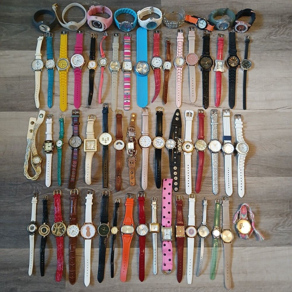 Bulk Lot 55+ Womens Watches For Parts Repair Craft Chico's Timex Anne Klein- B4